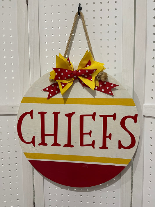 Chiefs Door Hanger
